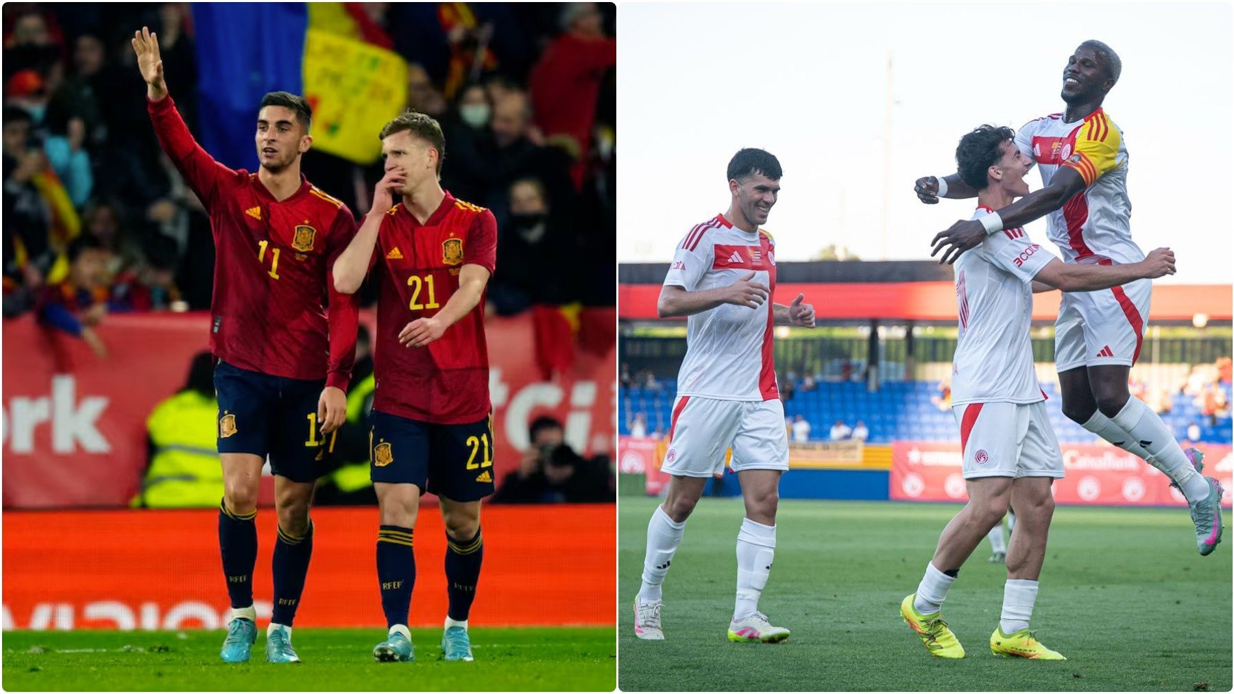 La selección española despierta más interés e ilusión que la catalana en Barcelona. (EFE)