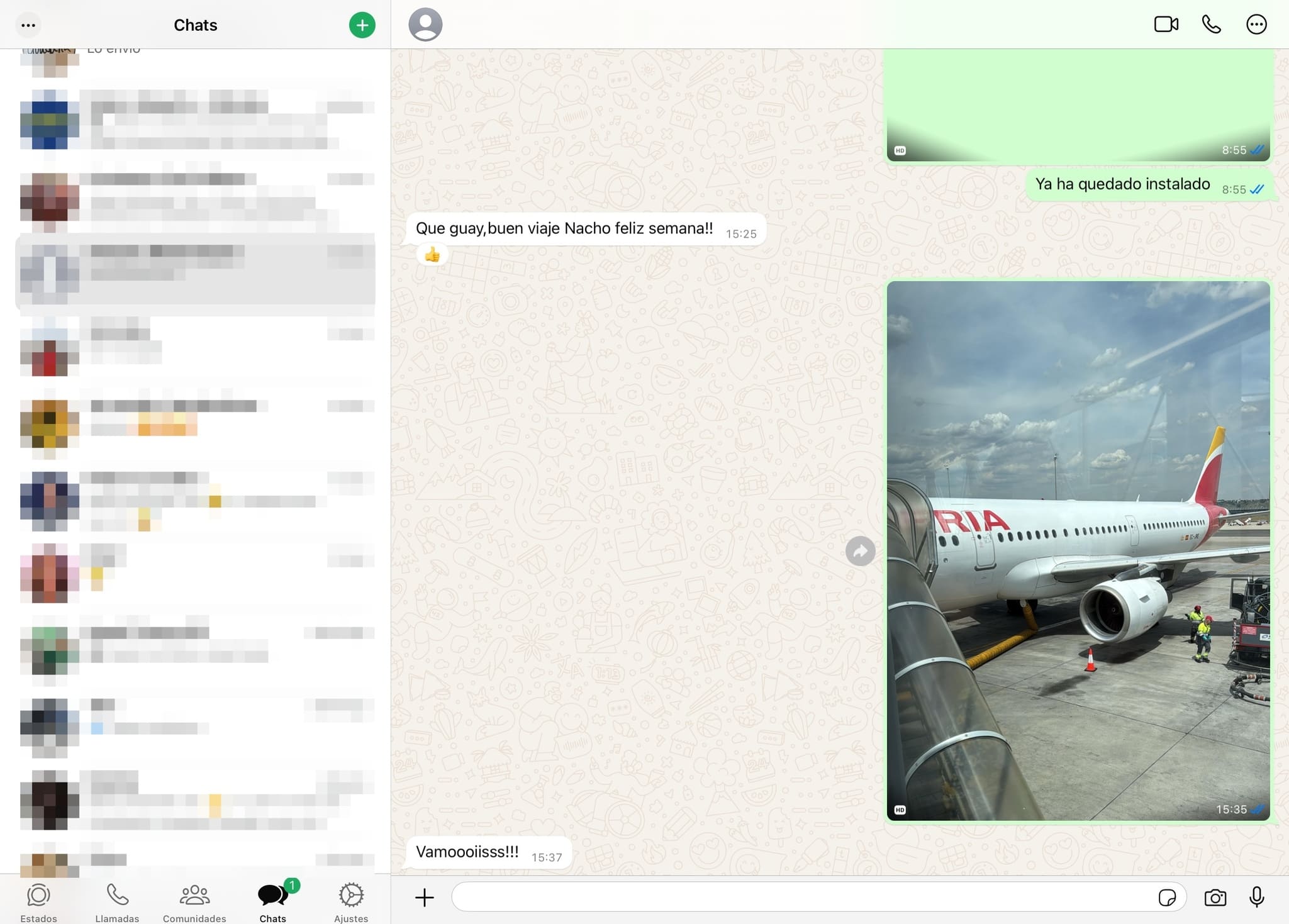 WhatsApp iPad