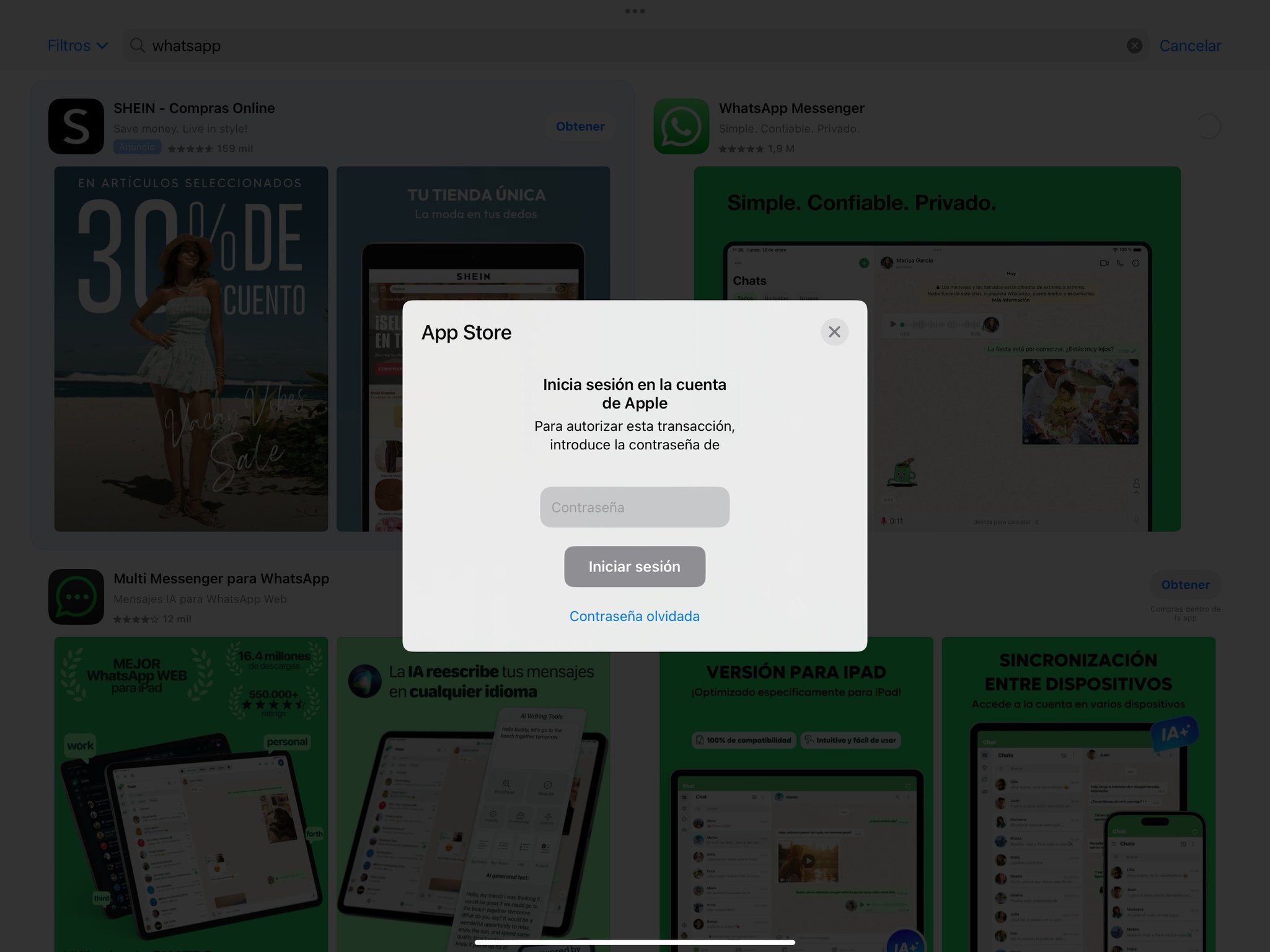 WhatsApp iPad