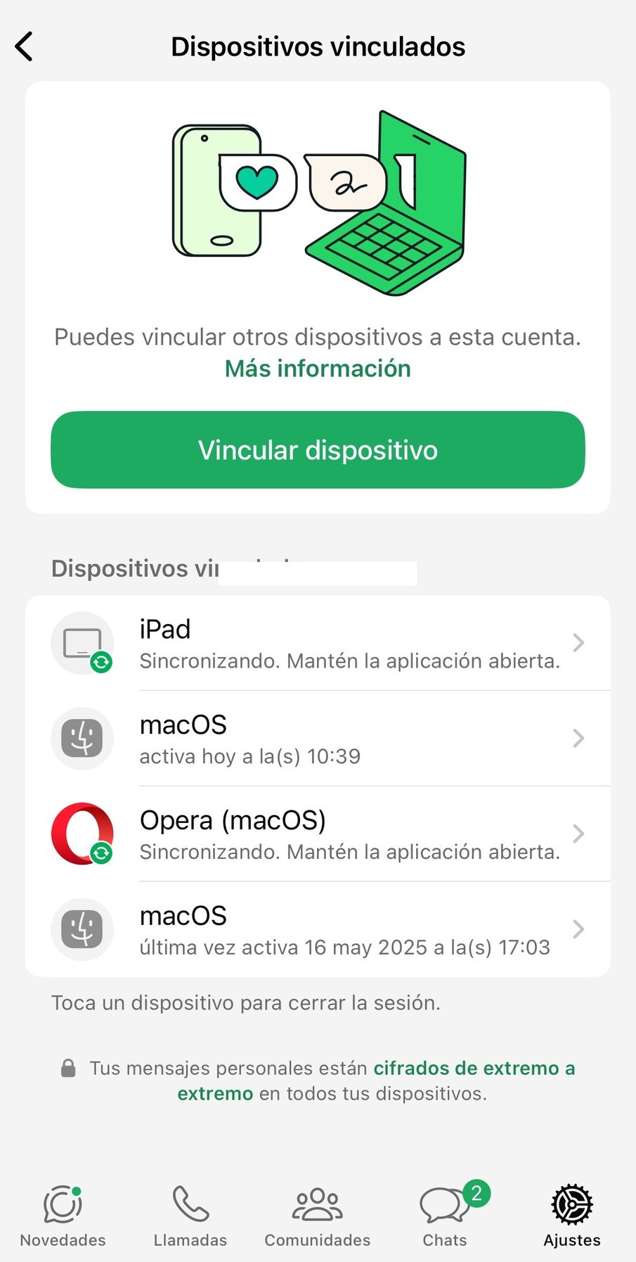 WhatsApp iPad