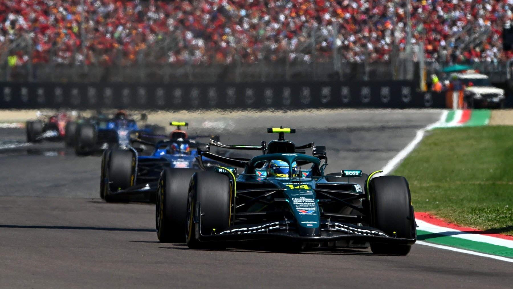 Alonso y Sainz en el Mundial de 2025. (Getty)