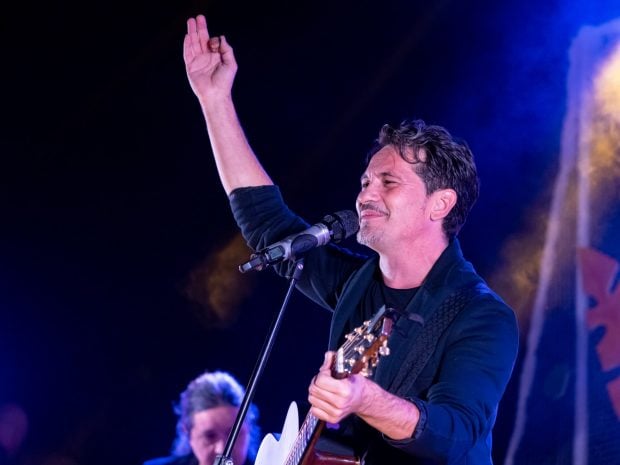 David de María en concierto. (Foto: Gtres)
