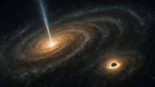 Dos agujeros negros activos