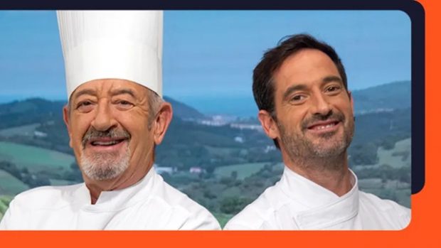 Karlos Arguiñano y su hijo Joseba acuden a El Hormiguero (Atresmedia).