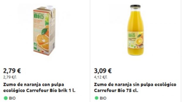 zumo de naranja