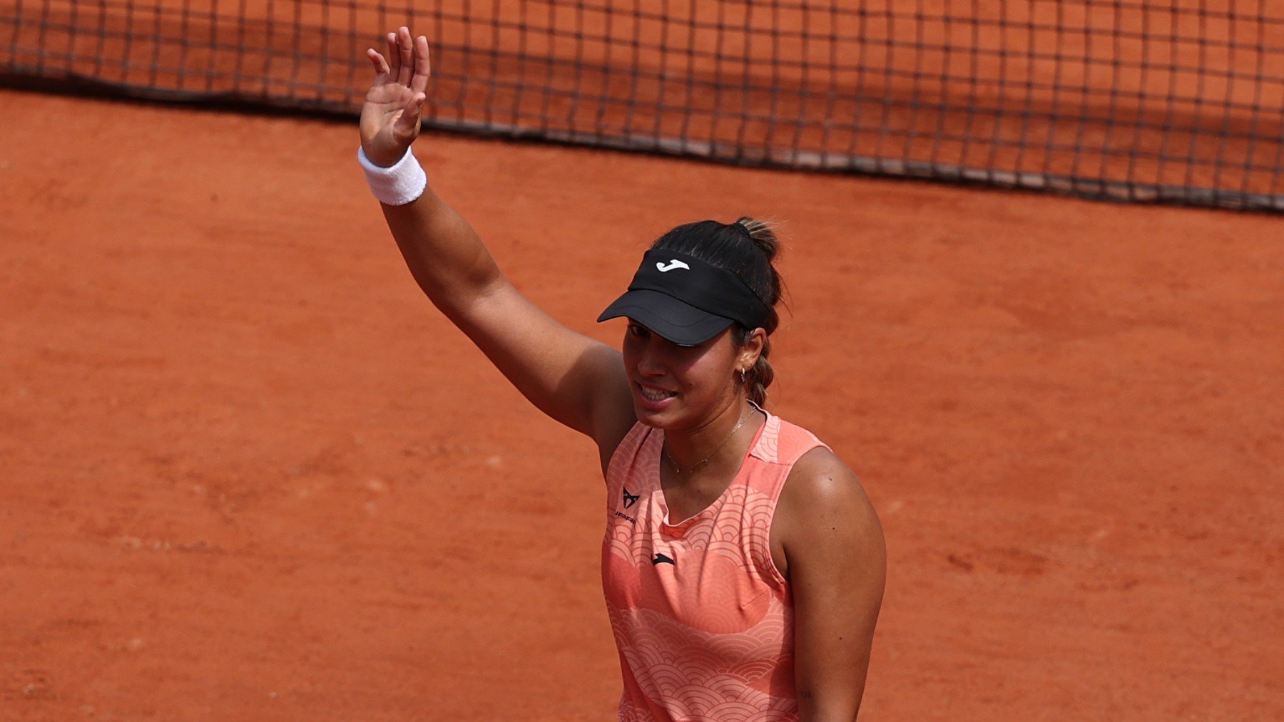 Jessica Bouzas se despide de Roland Garros. (Getty)
