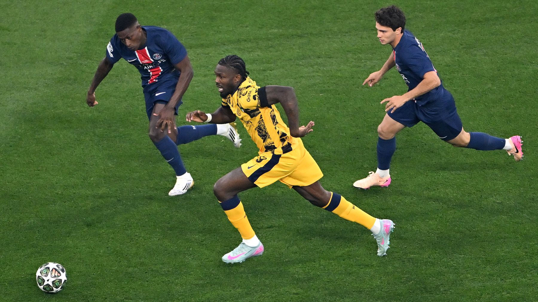PSG-Inter, final de Champions. (Getty)