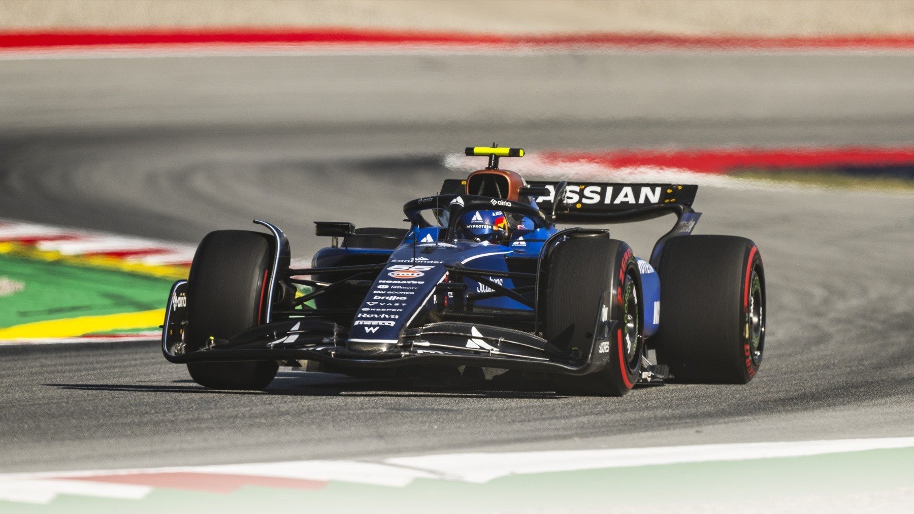 Sainz durante la clasificación del GP de España. (EP)