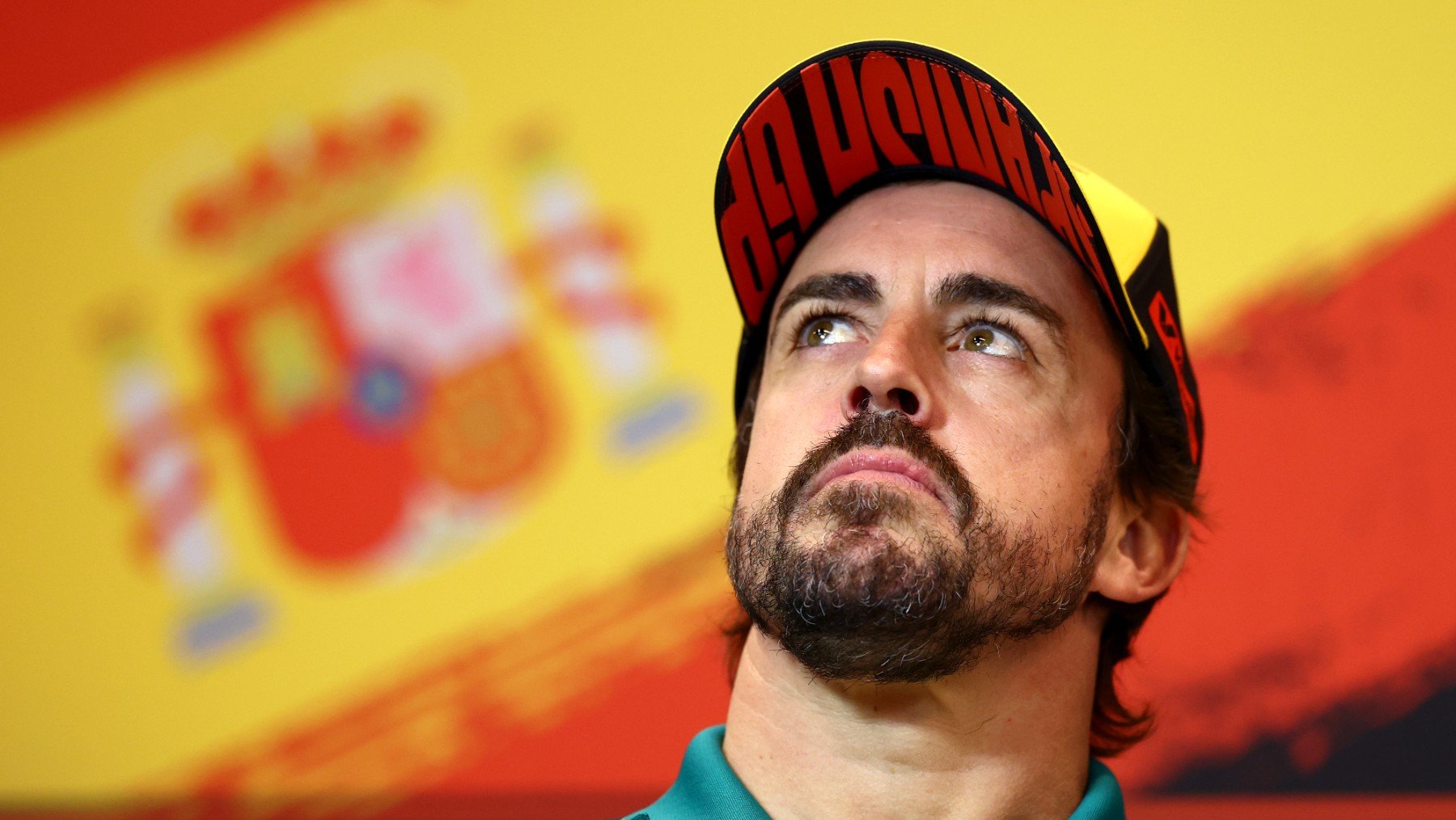 Fernando Alonso durante la rueda de prensa previa al GP de España. (Getty)