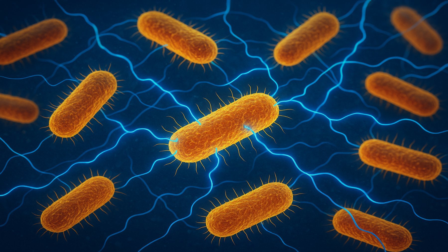 Recreación de bacterias.