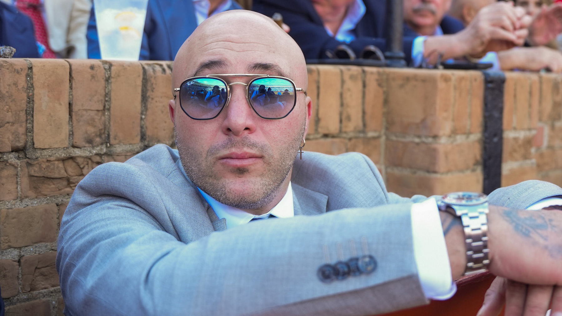 Kiko Rivera durante la Feria de Abril. (Foto: Gtres)