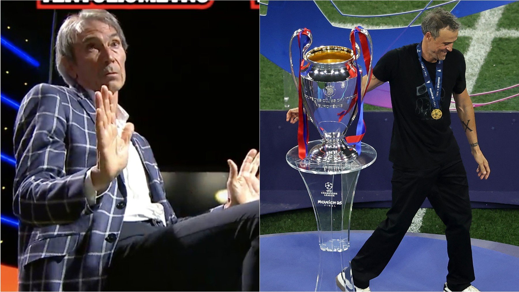 Lobo Carrasco y Luis Enrique.