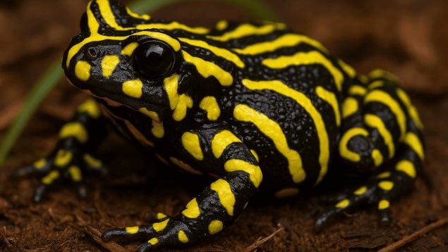 Misterioso ADN de una rana venenosa, los científicos no dan crédito por el hallazgo de una rana venenosa, increíble rana corroboree del sur.