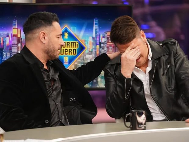Lucas, de Andy y Lucas, entre lágrimas en El Hormiguero. (Atresmedia)