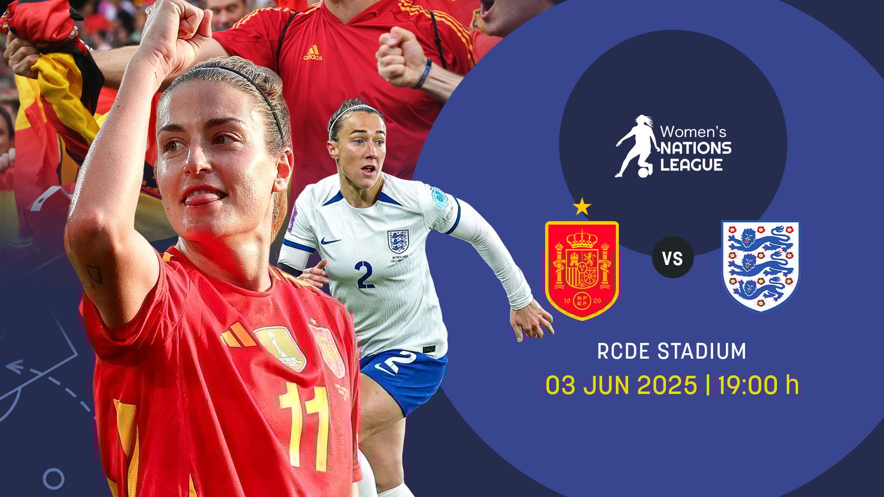 Alexia Putellas y Lucy Bronze.