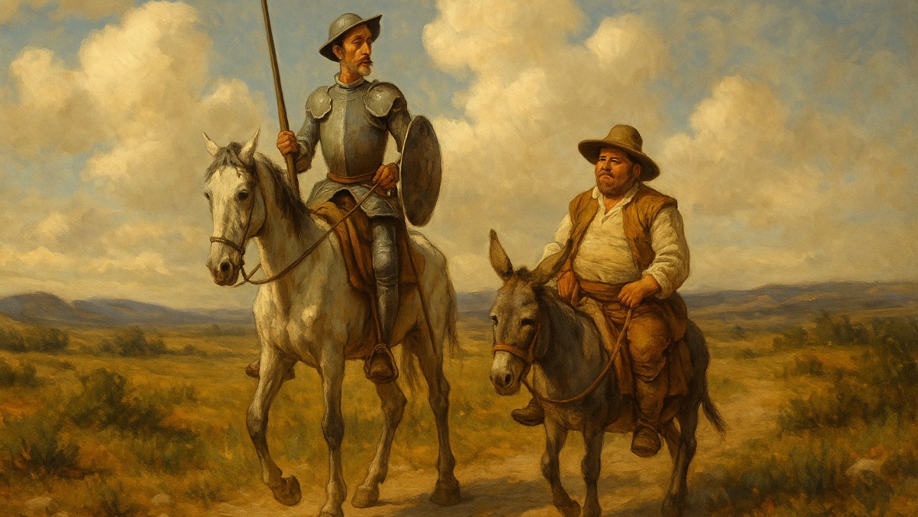 Don Quijote y Sancho Panza. Foto: ChatGPT