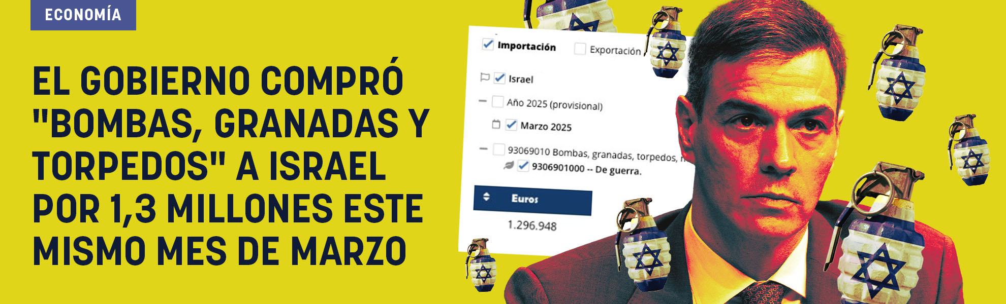 El Gobierno compró bombas, granadas y torpedos a Israel por 1,3 millones este mismo mes de marzo