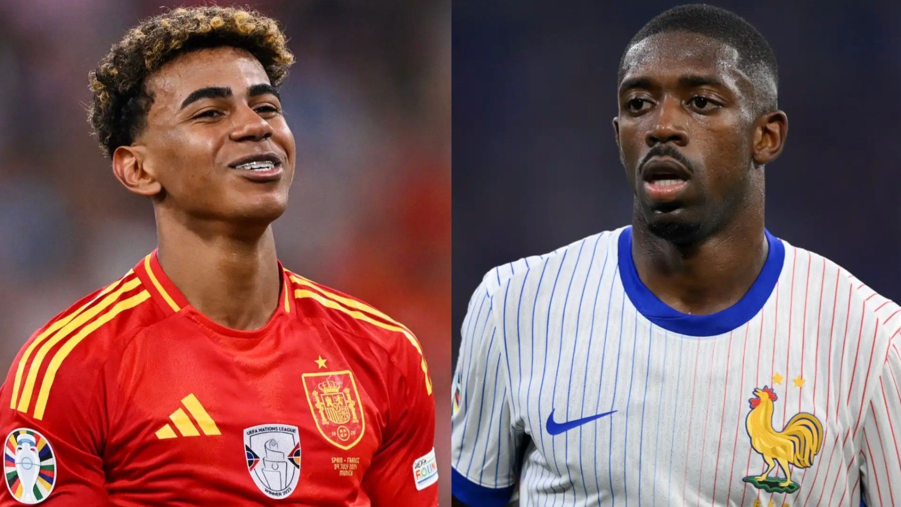 Lamine Yamal y Dembelé, en imágenes de archivo.