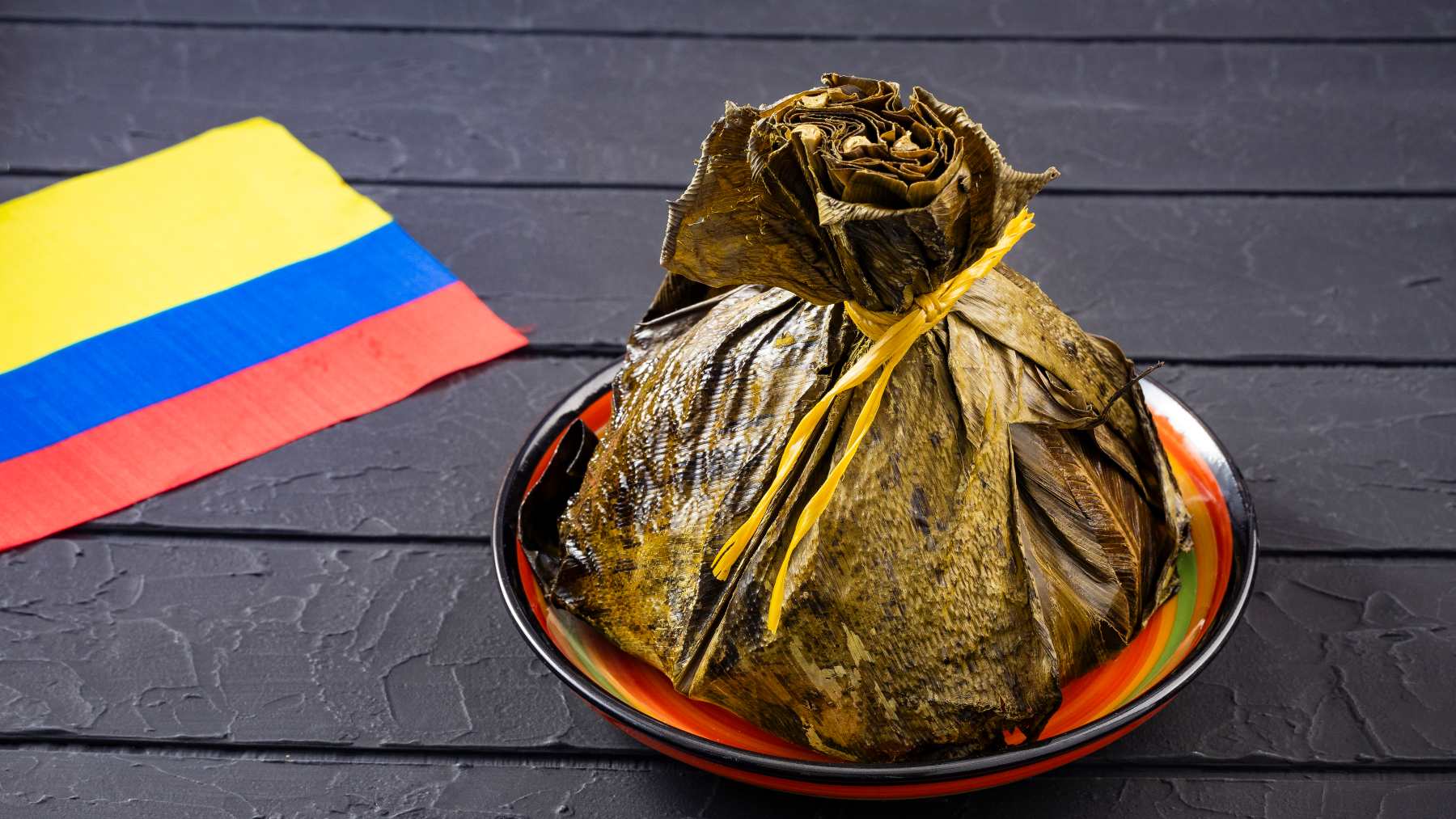 Receta de tamal colombiano.