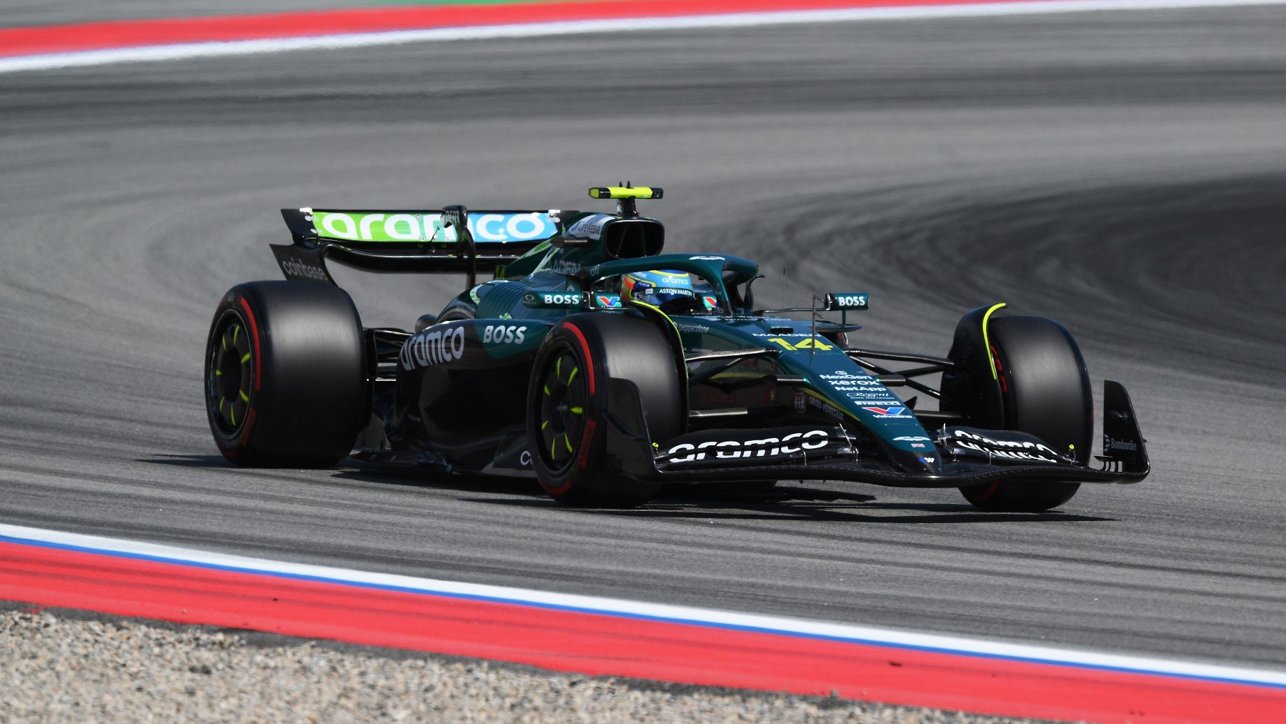 Fernando Alonso, en el Gran Premio de España. (Getty