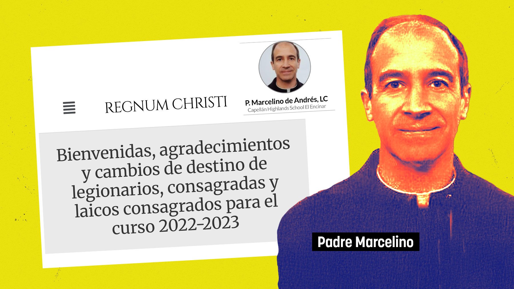 Marcelino, el capellán detenido por agresión sexual.