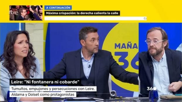 Marta Nebot, Javier Ruiz y Chapu Apaolaza ‘Mañaneros 360’.