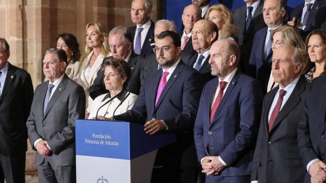El jurado de los premios Princesa de Asturias presidido por el socialista Adrián Barbón (Foto: Efe).