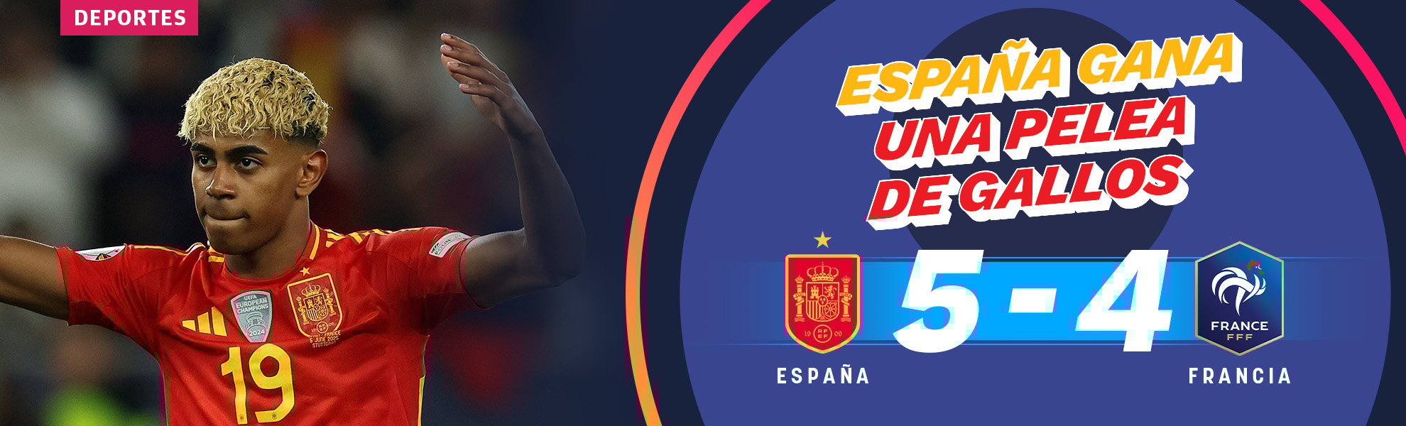 España gana la pelea de gallos