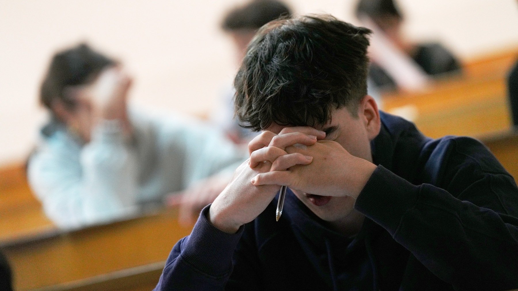 Estudiante en Selectividad. (EP)