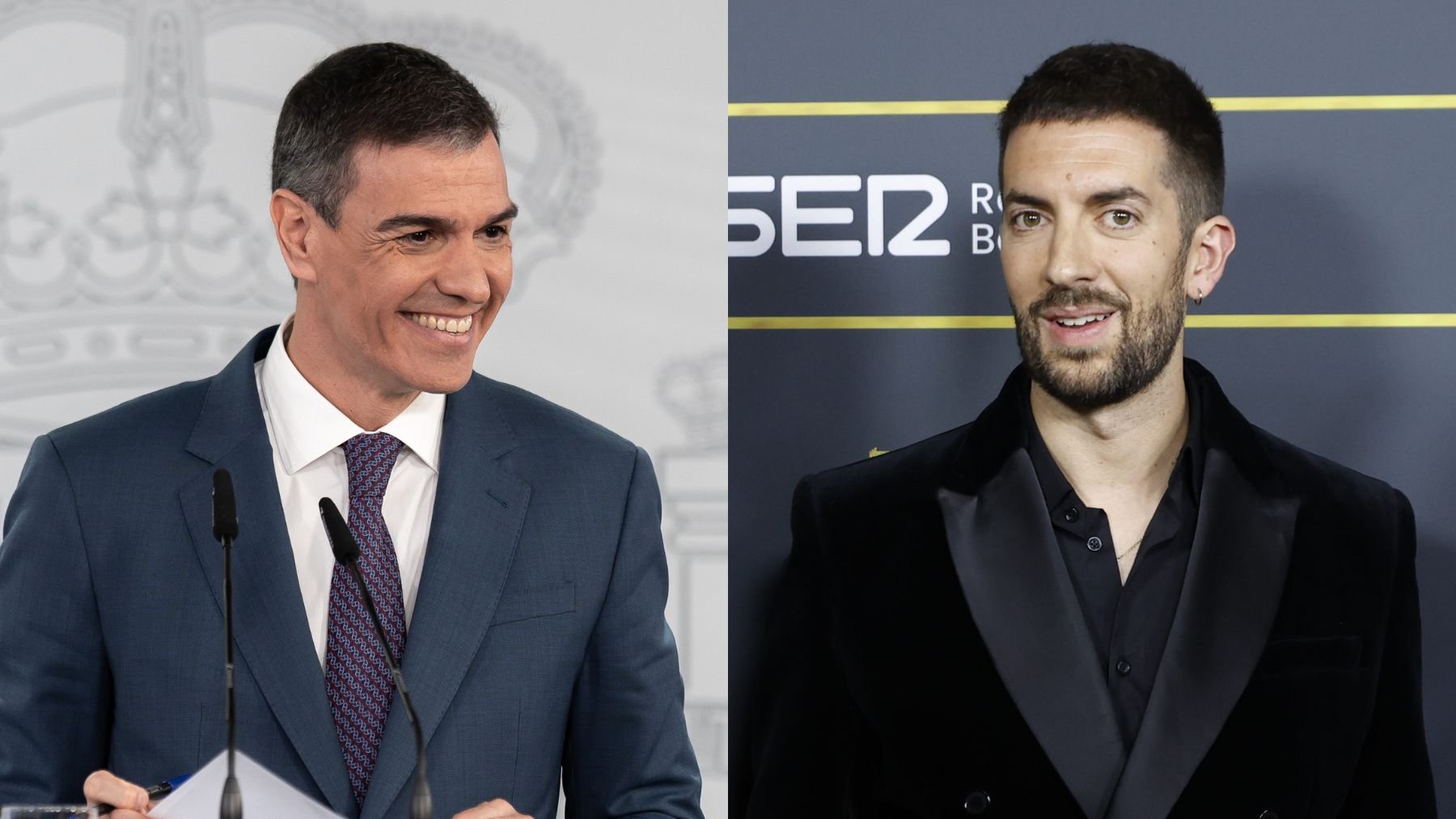 Pedro Sánchez y David Broncano.