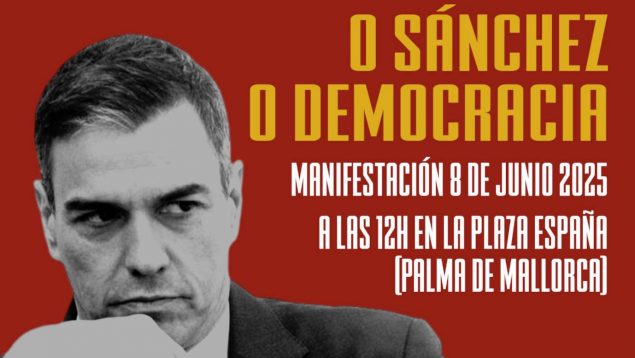 manifestación Palma Pedro Sánchez sociedad civil balear