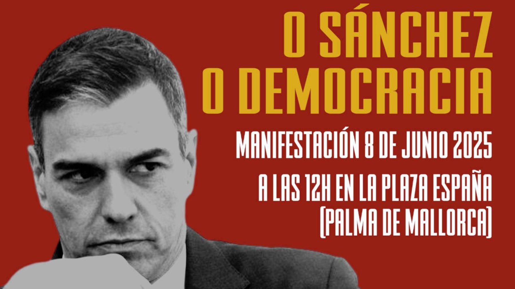 Cartel de la manifestación.