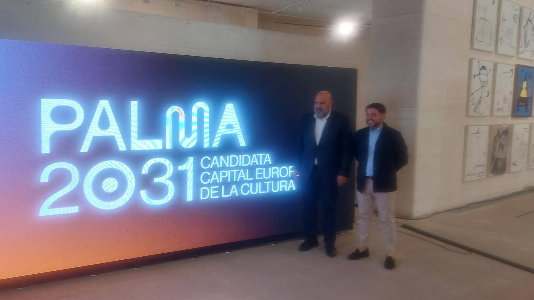 El alcalde Jaime Martínez, y el primer teniente de alcalde de Cultura, Javier Bonet.
