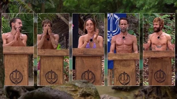 Primera ceremonia de salvación de 'Supervivientes 2025'. (Mediaset)