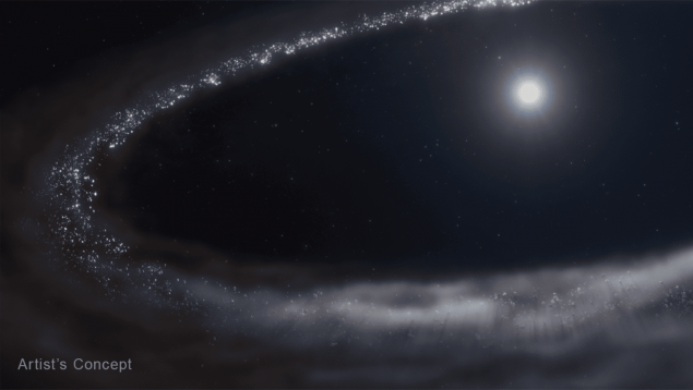 La NASA descubre agua congelada en una estrella, Descubren agua congelada lejos del Sistema Solar, descubrimiento científico de la NASA.