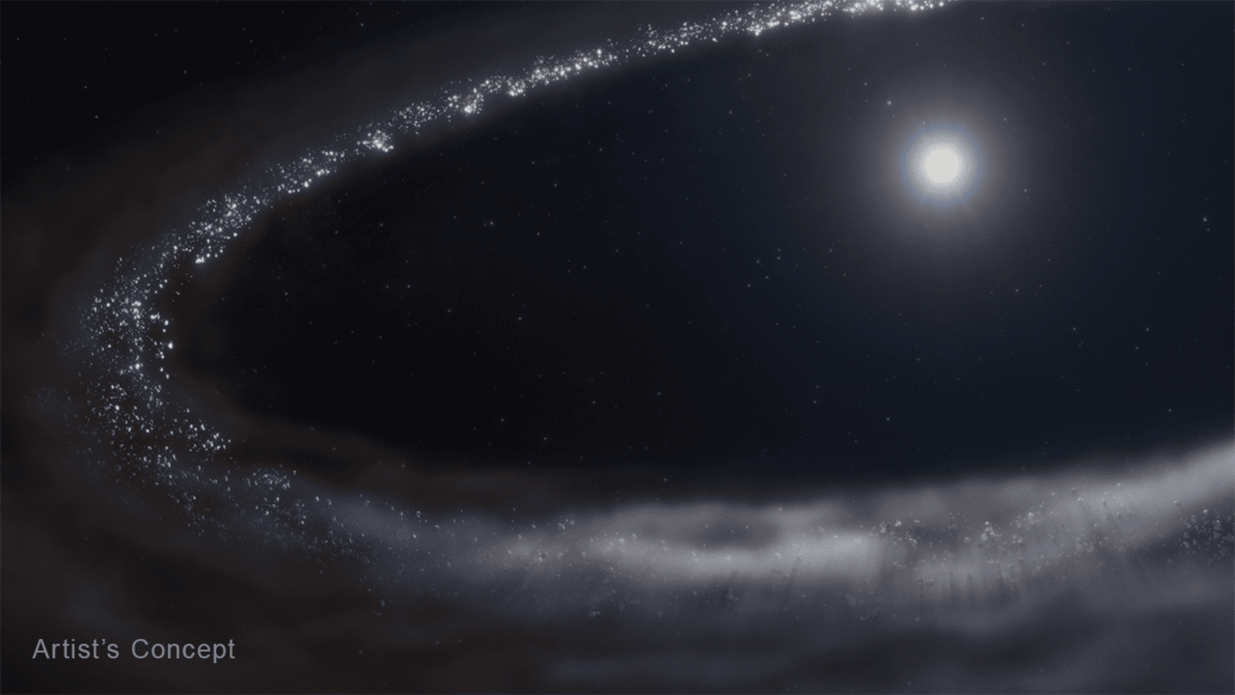 Recreación estrella. Foto: NASA.