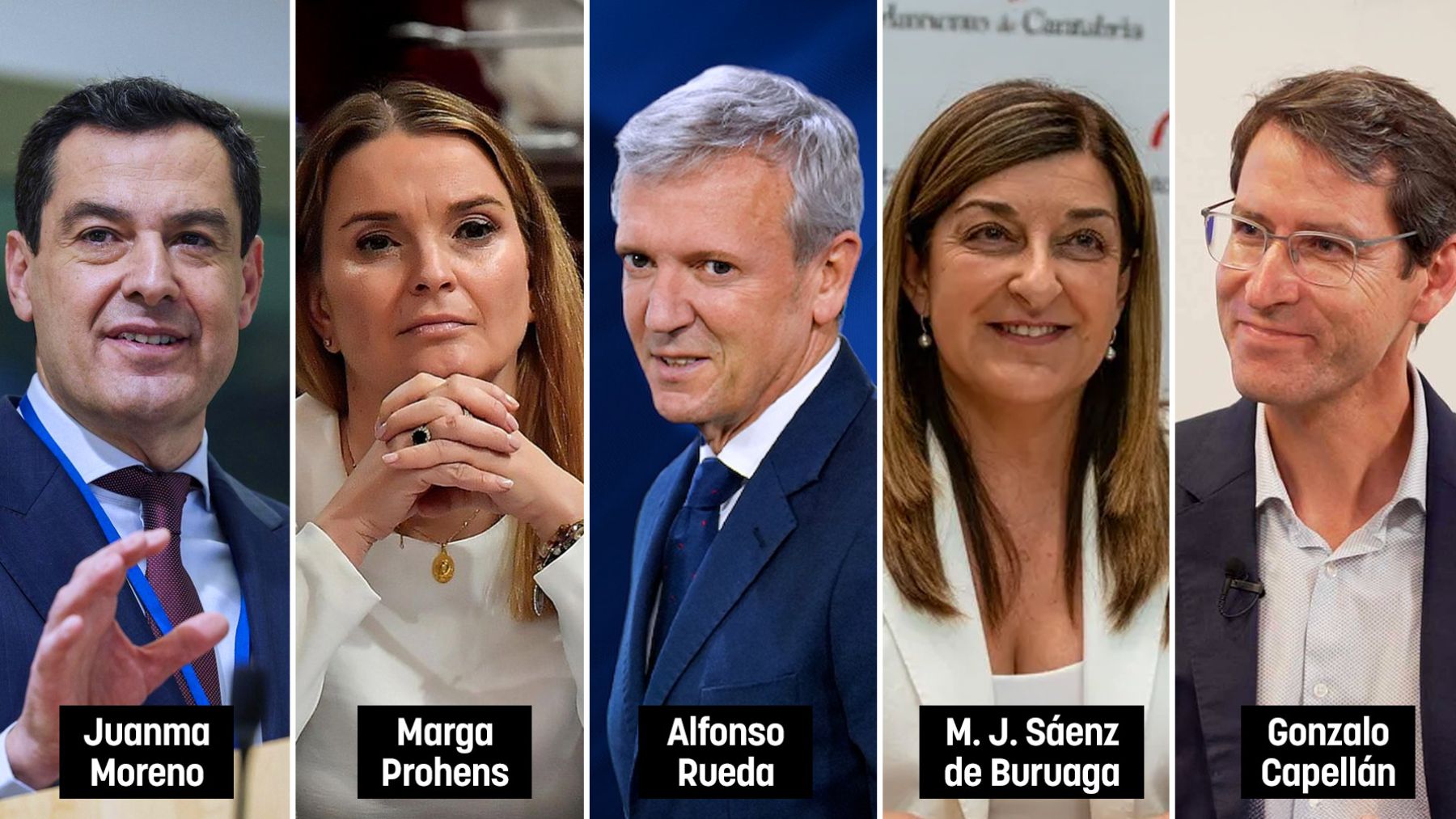 Imagen de los presidentes autonómicos del PP.