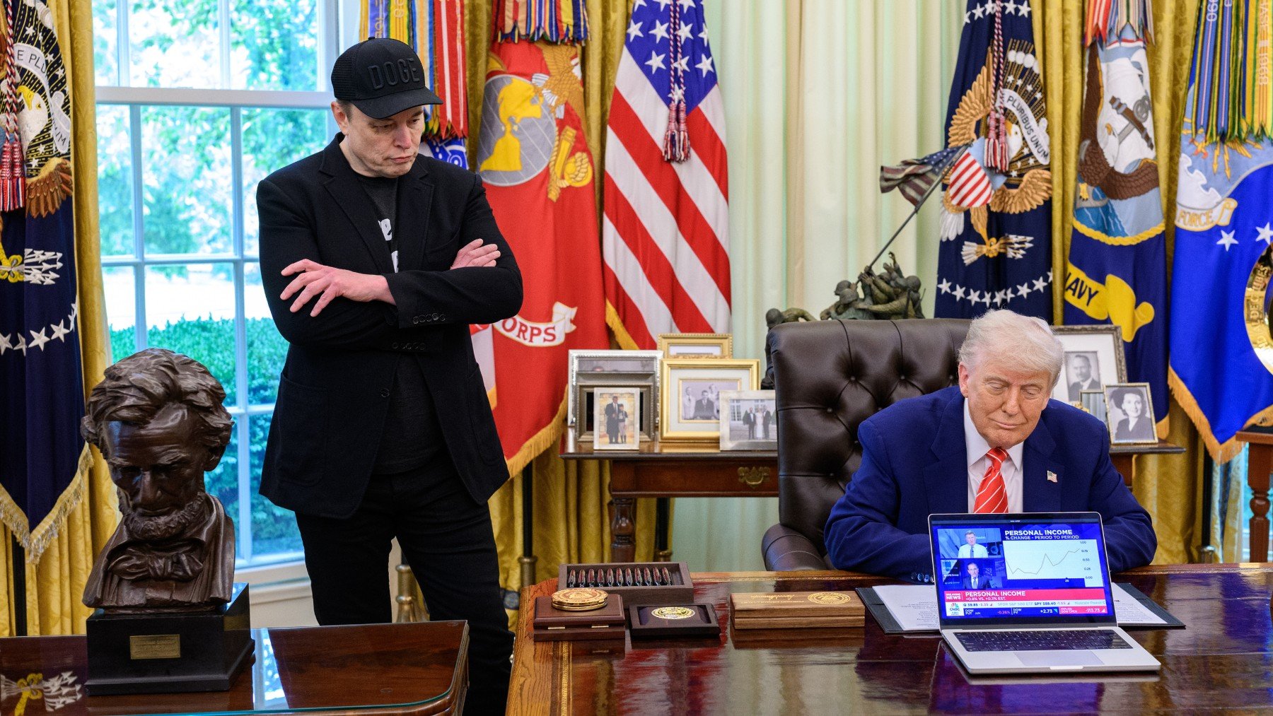 Musk y Trump en el Despacho Oval el última día del multimillonario en la Casa Blanca. (Foto: Europa Press).