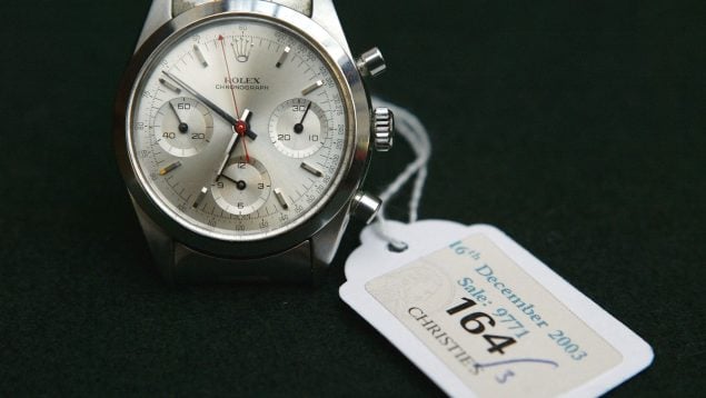 Un reloj de Rolex en una subasta de Christie's. (Getty Images).