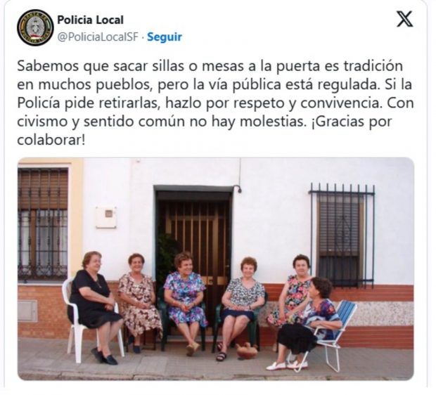 sillas fresco multa