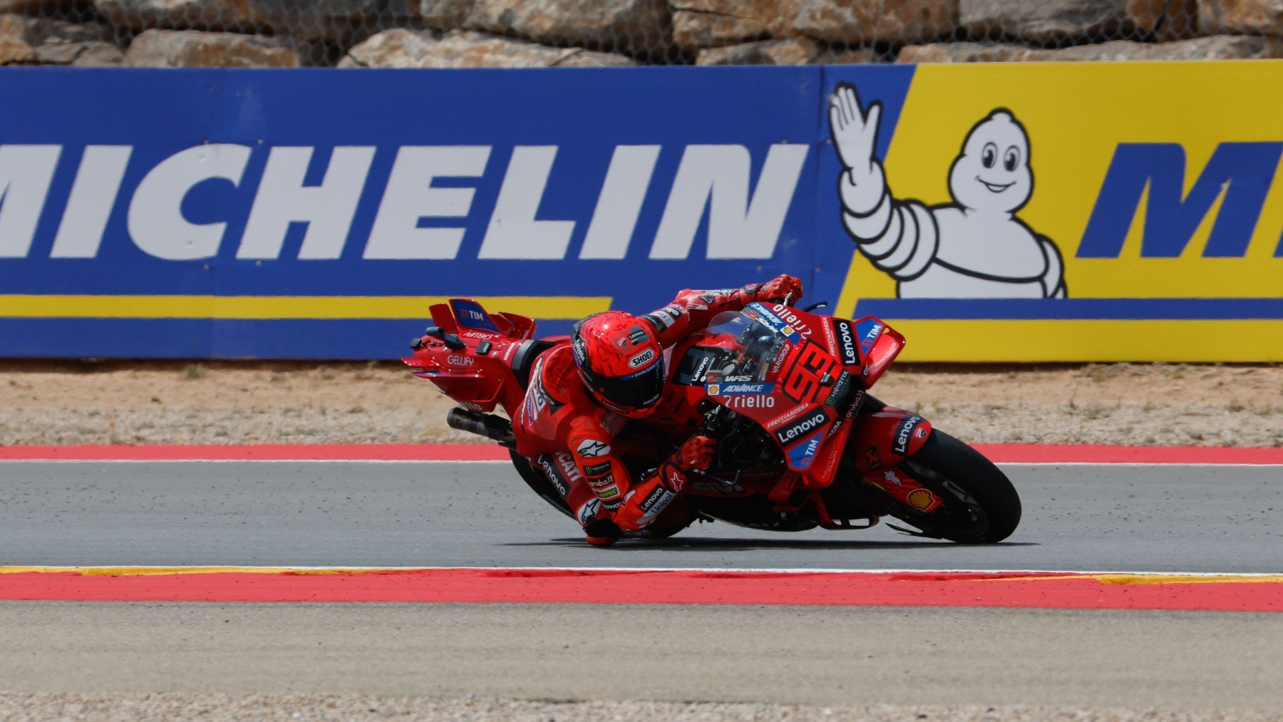 Marc Márquez, durante el GP de Aragón de MotoGP. (EFE)