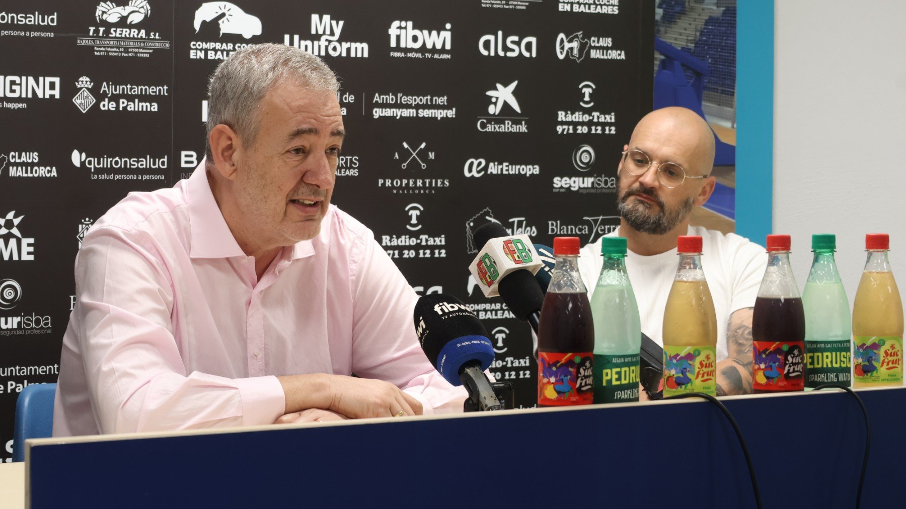 Guillem Boscana y Martí Vives, en rueda de prensa.