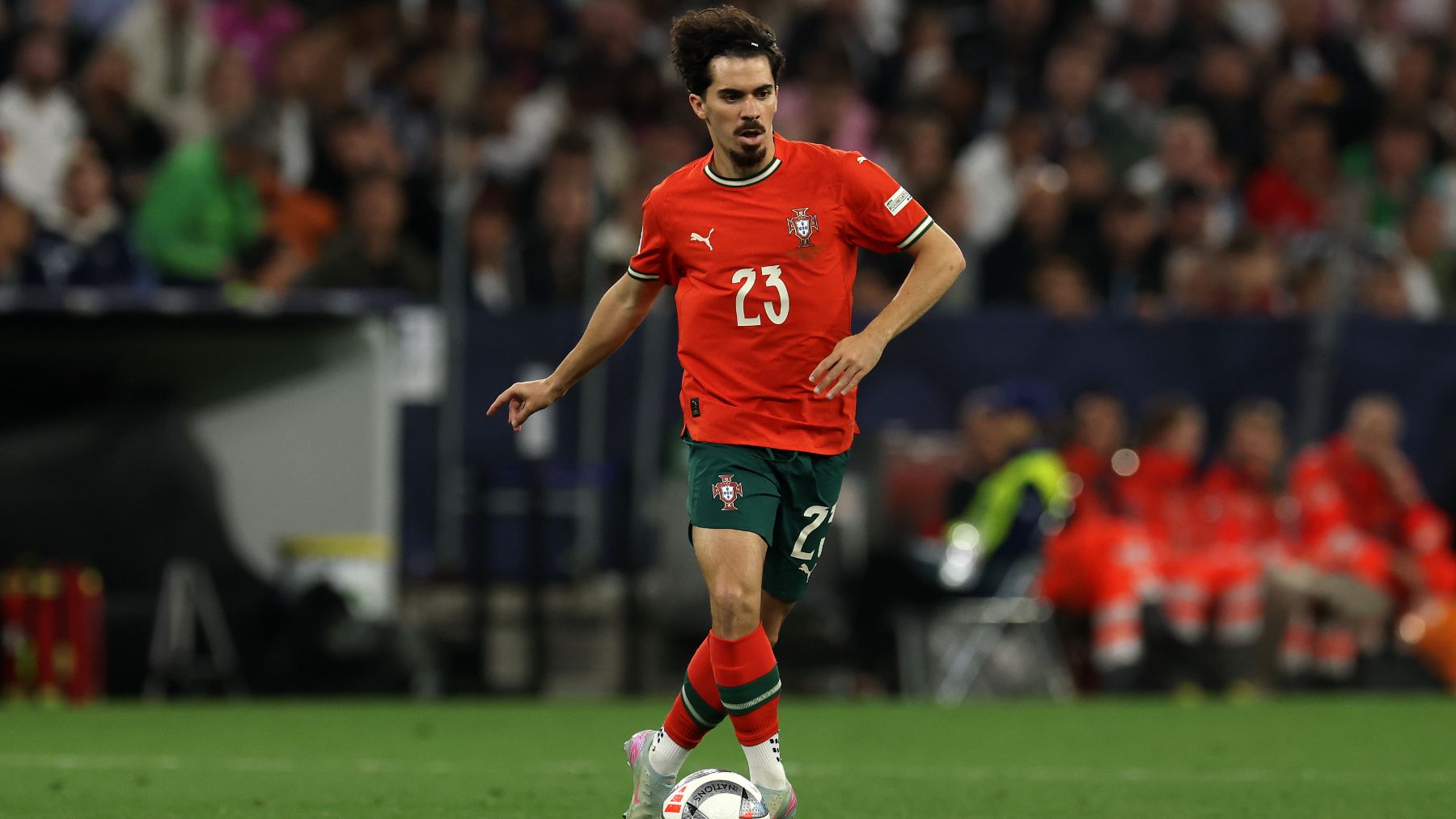 Vitinha, en un partido con Portugal. (Getty)