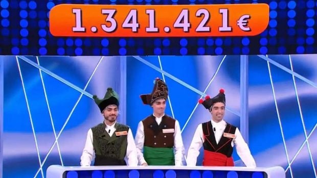 Los Mozos de Arousa en 'Reacción en cadena'. (Mediaset)