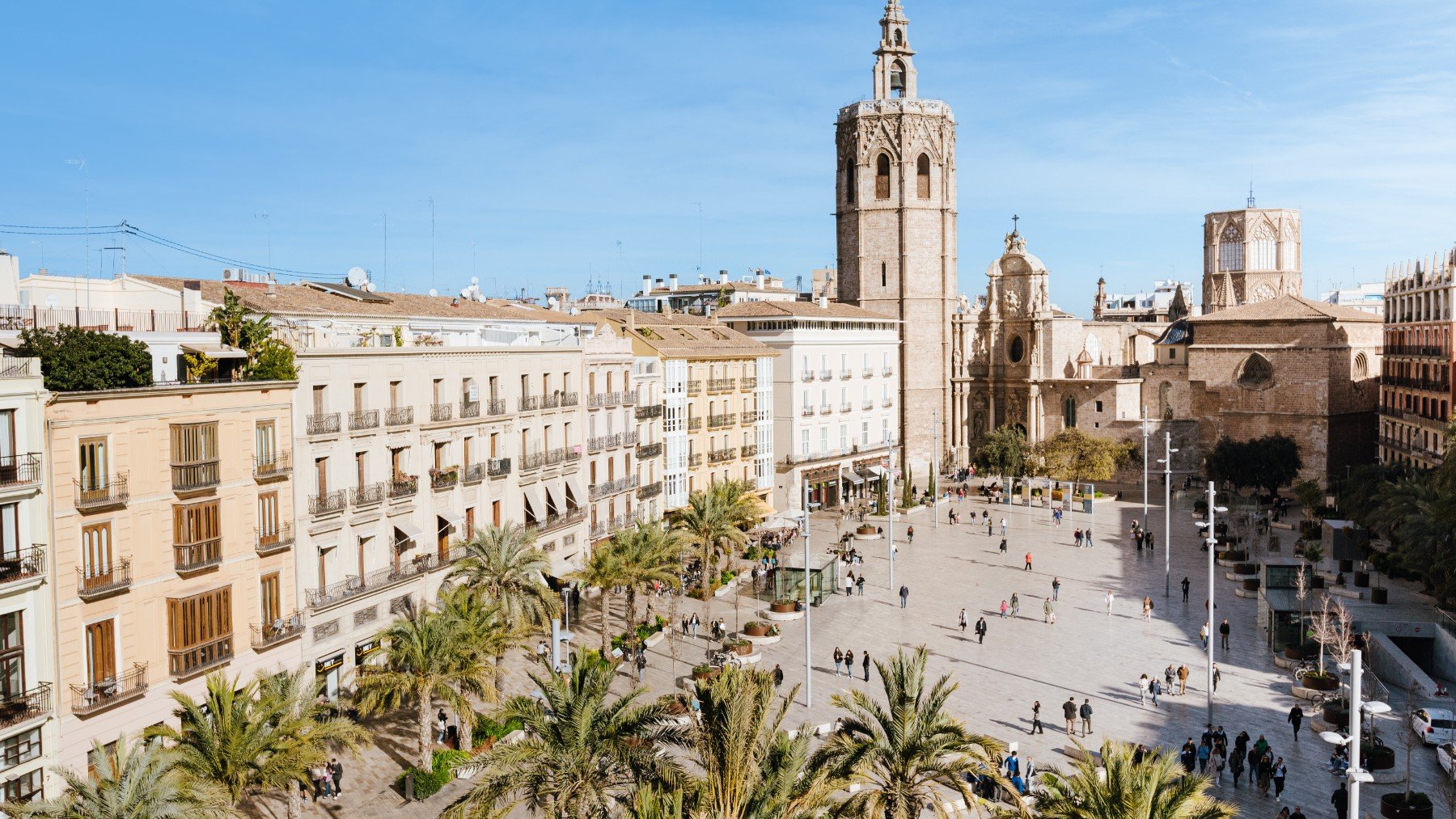 Plaza de la Reina de Valencia. @Turisme Comunitat Valenciana