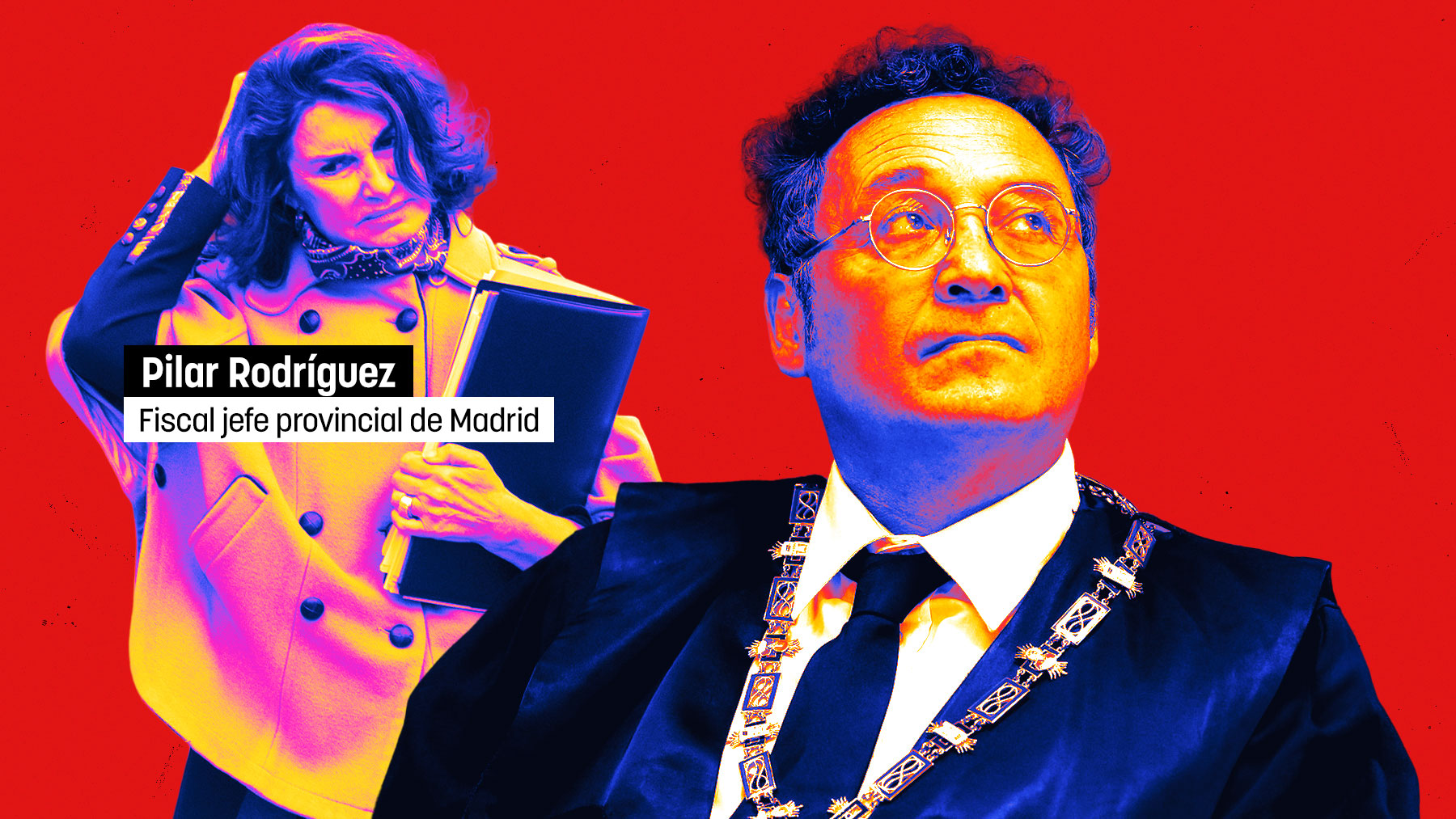 Álvaro García Ortiz y Pilar Rodríguez. (EP)