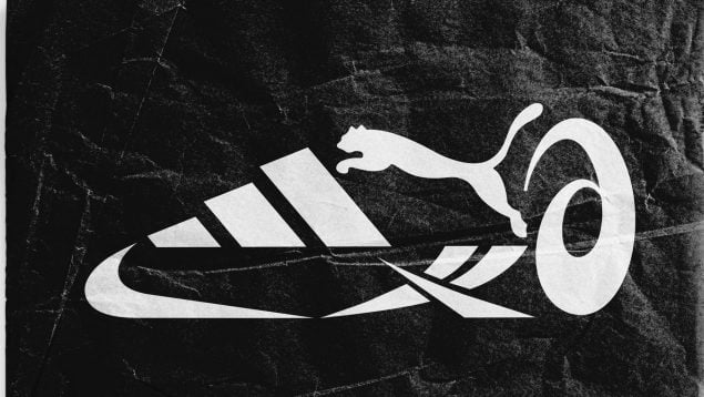 Los logos de varias marcas deportivas.