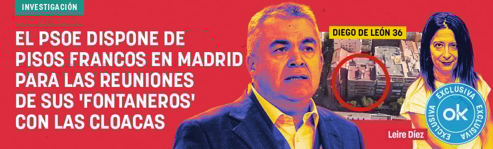 El PSOE dispone de pisos francos en Madrid para las reuniones de sus