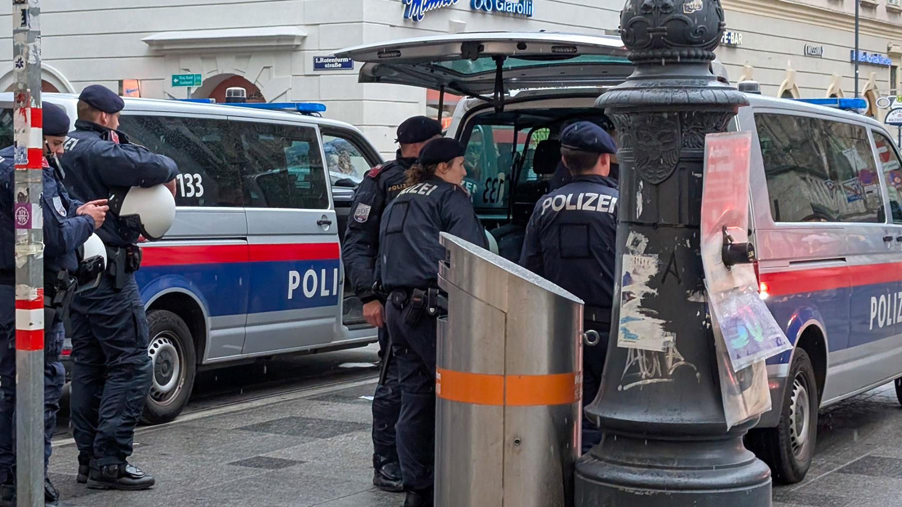 Policía en Graz.
