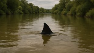 tiburón en uno de los mayores ríos de España